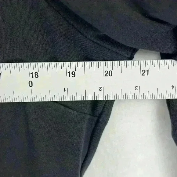 Old Navy Women’s Dress Size XL Black Cotton/Spandex Knit 3/4 Sleeves Back Zipper - Picture 9 of 10